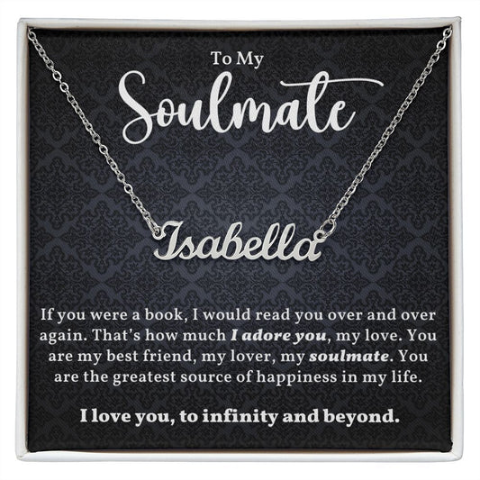 Soulmate I Love Your Name Necklace